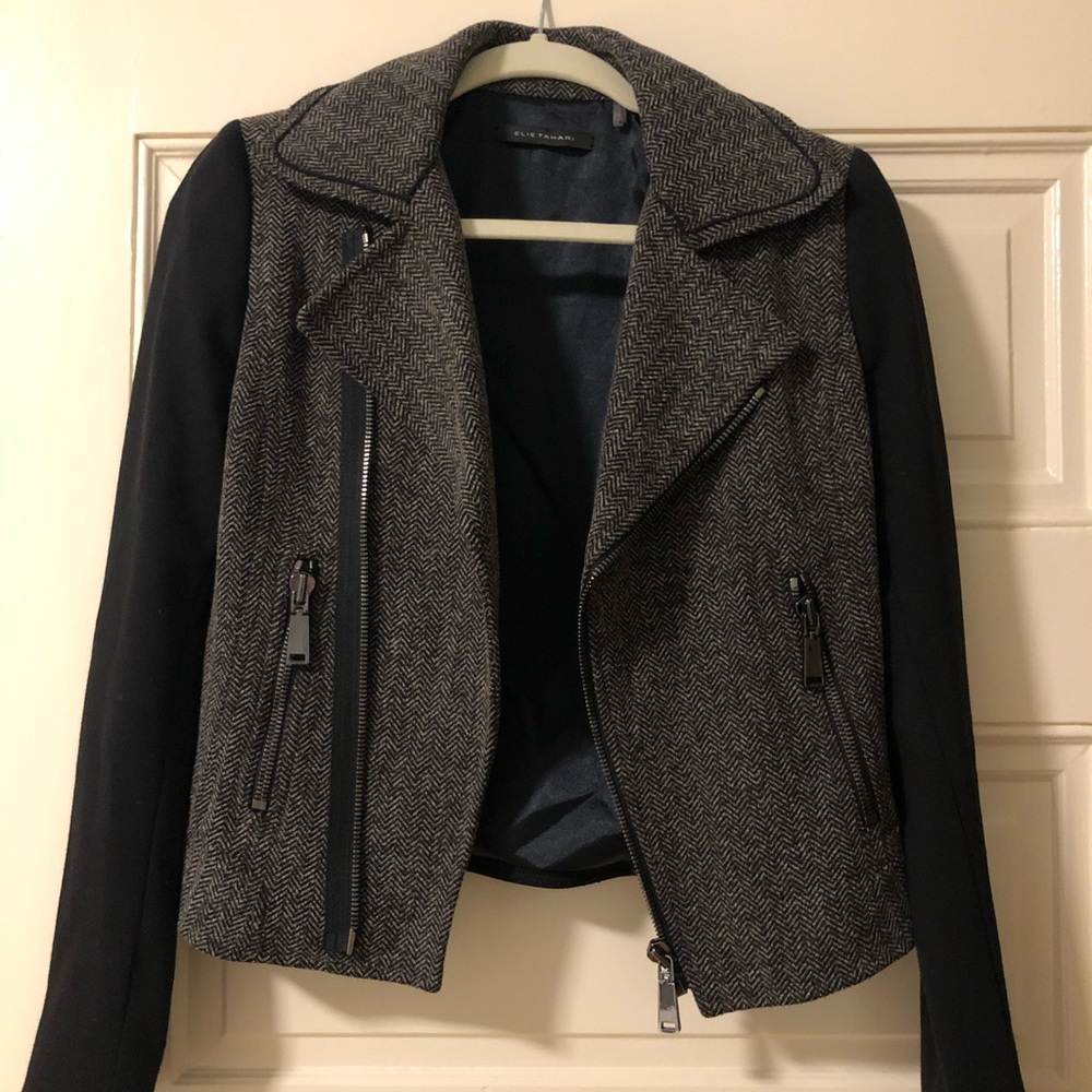 Elie Tahari two-tone jacket